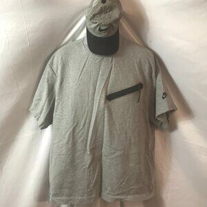 Nike WARM WEAR 2X Activewear Athletic Sport Cut Adjustable Hat & Tee Shirt